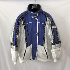 Vintage Rare Manteau Veste Ski Hiver Femme DESCENTE Blanc Violet Noir Taille 40