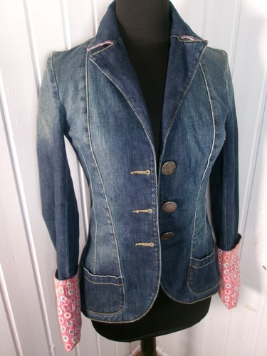 Vintage veste cintré jeans - cintré, en