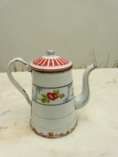 Cafetiere emaillee ancienne - cafetiere,