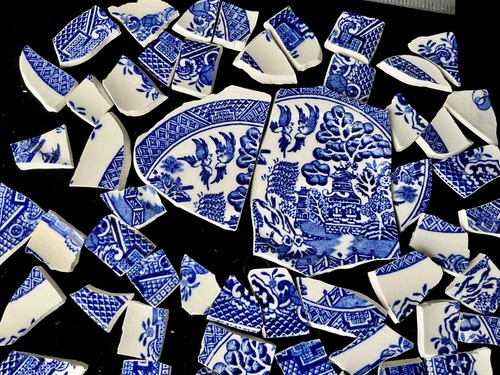 Broken china mosaic tiles - china,