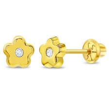 14k or Jaune Jeune Filles 5mm