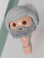 PLAYMOBIL TÊTE BARBE CHEVEUX
