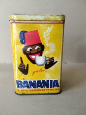 Ancienne boite en métal BANANIA *Chicorée - Années 50/60