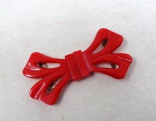 Boucle de ceinture ancienne en galalithe - Décor géométrique sculpté - ART Déco