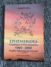 livre astrologie EPHEMERIDES graphiques et prévisionnelles ASTRID FALLON