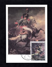 CARTE CACHET  SALON DE L ENFANCE  -TABLEAU DE MAITRE- JEAN LOUIS GERICAULT -1962