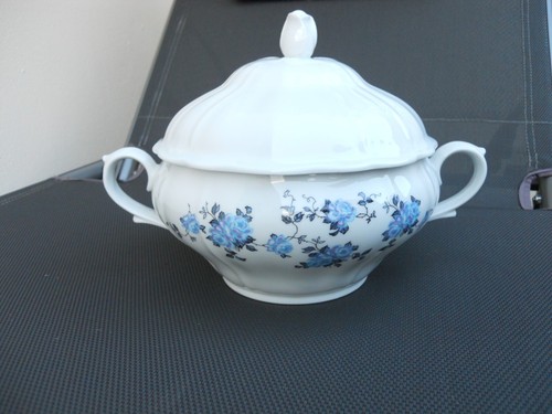 Ancienne soupière porcelaine - ancienne,