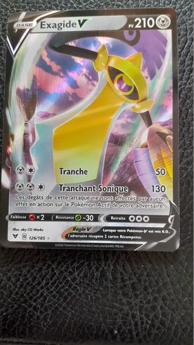 Carte pokémon exagide - carte,
