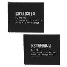 2 Batteries pour Canon IXUS
