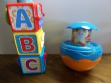 Fisher-Price Peek and Roll Ball & ABC Blocks Excellent Infant/Toddler Toy! NICE