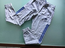 bas de survetement Jogging adidas Taille S Gris Chiné Et Bleu Comme Neuf