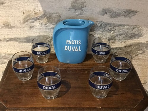Carafe céramique bleue - carafe,