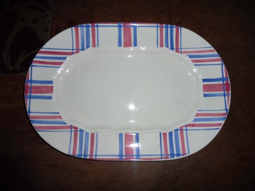 Plat ovale faïence de - en,