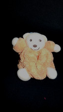 doudou peluche mini ours orange plume KALOO