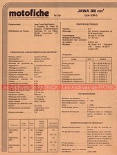 JAWA 350 Type 634-5 1980 Fiche Technique Moto 000416