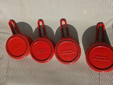 Mot De 4 Minis Casseroles Cassolettes En Fonte Rouge Émaillée Marque Castirone 
