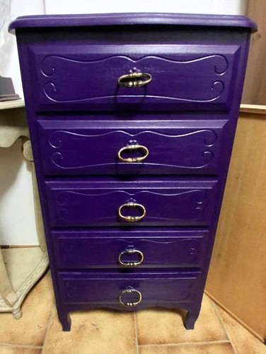 Commode tiroirs bois - commode,