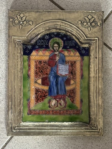 Christ trône plaque - christ,
