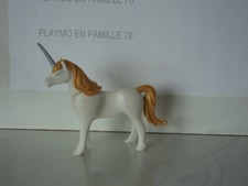 PLAYMOBIL vintage monde féérique licorne blanche dorée sets 3896 4137 5892