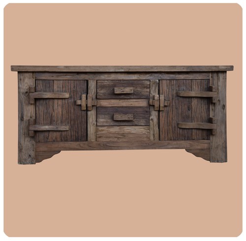 Vieux chêne commode lombok - chêne, "