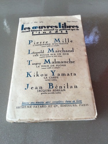 Les oeuvres libres - oeuvres, 1934