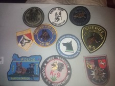 Lot 10 Patchs Cynophile de