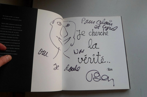 Dédicace ben vautier - -,