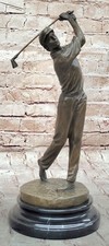 Bobby Jones Golfeur Golf Club Collectionneur SPORTS Bronze Marbre Statue