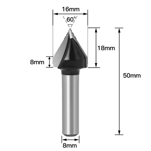 Embout routeur v - embout, de