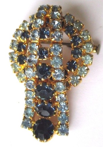 Ancienne broche couleur - , or