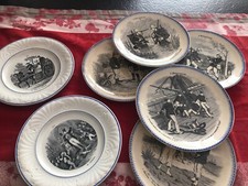 Lot de 7 assiettes parlantes