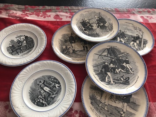 Lot assiettes parlantes - 7,