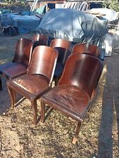 6 CHAISES ART DECO GONDOLE EN PALISSANDRE