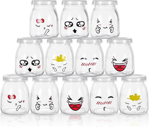 Lot pots yaourt en - de,
