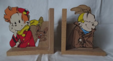 Serre-livres en bois Spirou