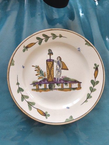 Ancienne assiette faïence - ancienne,