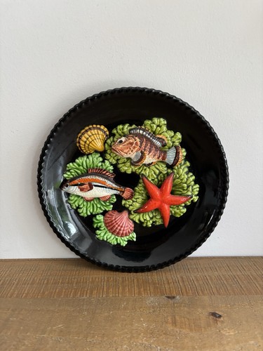 Assiette murale barbotine - murale, en