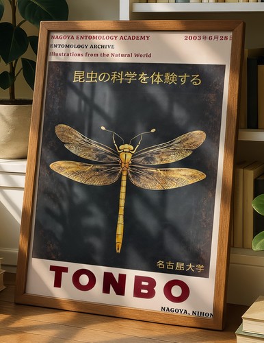 Toile affiche entomologie - toile,