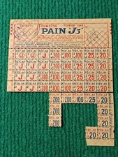 FEUILLE DE TICKETS DE