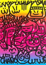 Chanoir Sérigraphie Dégradation Volontaire 2017 EP TBE  No Banksy Street Art