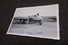 Photo Avion à Réaction Vampire Armée de l'Air BA.136 Allemagne Bremgarten 1950
