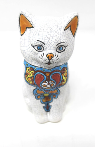 Chat craquelé émaux - , de