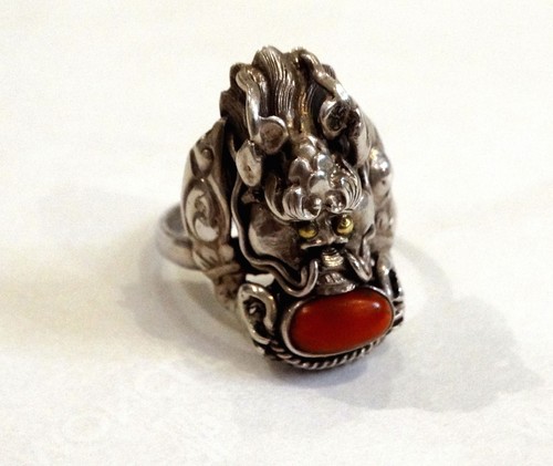 Ancienne bague tête dragon - bague, de