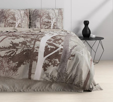 Housse de Couette+Taies d'oreiller 100% Coton 140-200-240x220 Set 2-3 pcs Gris