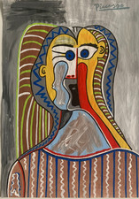 DESSIN ORIGINAL GOUACHE SUR