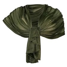Étole Unie Pailletée Foulard Femme Couverture Cérémonie Verte
