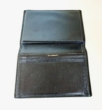 PORTEFEUILLE - PORTE PAPIERS ET PHOTOS EN CUIR SOUPLE NOIR MARQUE LE TANNEUR