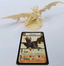 Figurine Dragon Blanc Descent Voyage dans Les Ténèbres 2005 Fantasy Flight Games