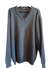 ROYAL MER   pull bleu col v