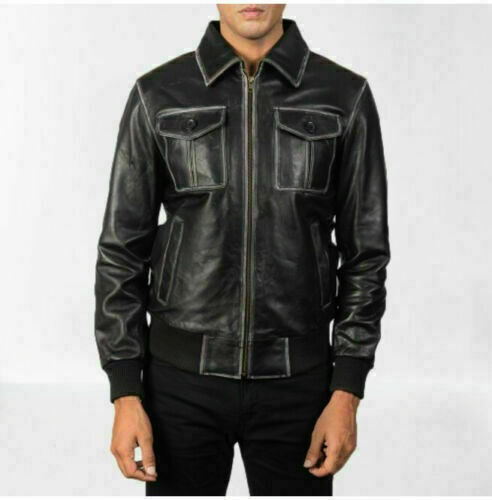 Blouson motard homme